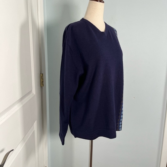 Emanuel Emanuel Ungaro 100% merino wool vintage V neck sweater size M - Picture 8 of 13